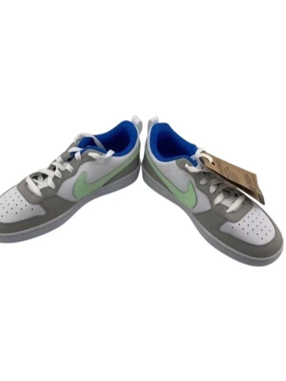 Nike Court Vision White/gray/green/blue Sneaker Athletic Shoe Boys 5.5 NWT
